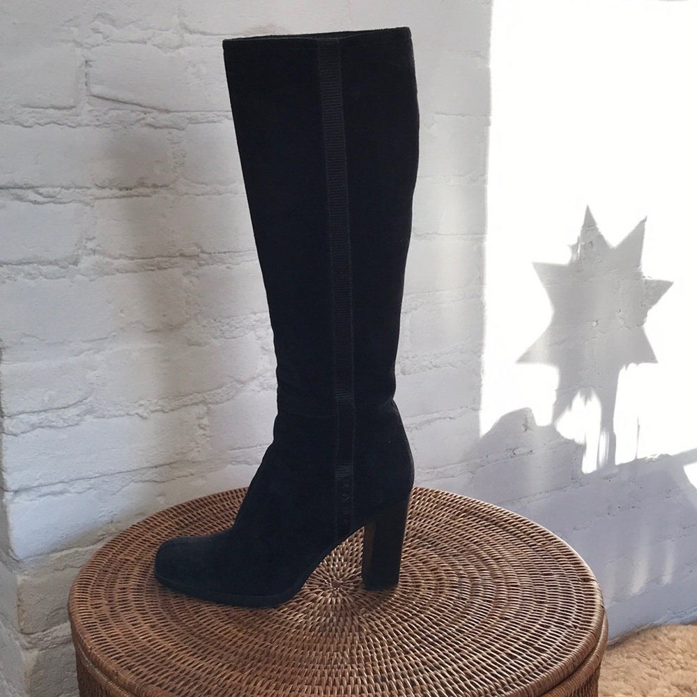 Prada Black Suede boots